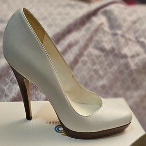 White Aldo pumps